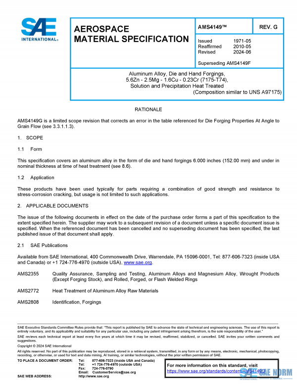 SAE AMS 4149 Series PDF
