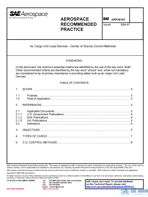 SAE ARP 36103 Series PDF