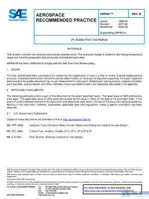 SAE ARP 901 Series PDF