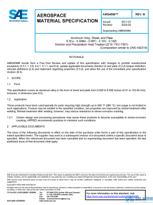 SAE AMS 4599 Series PDF