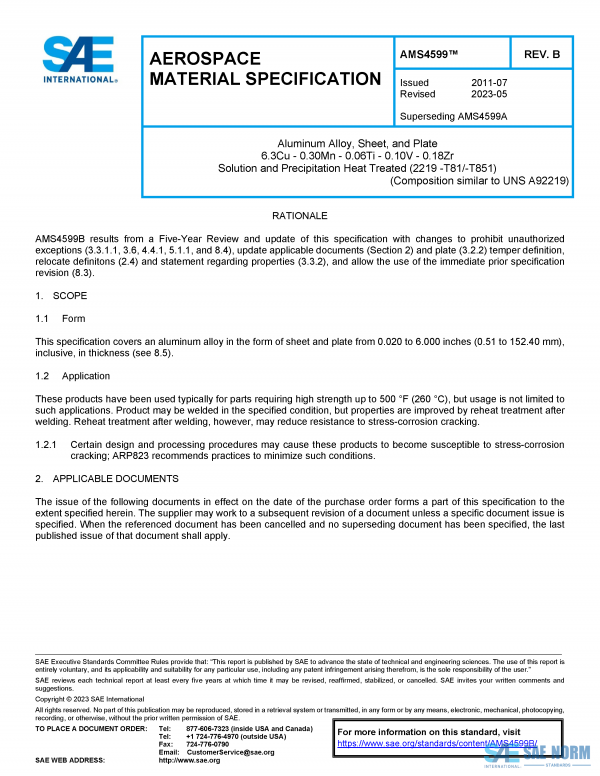 SAE AMS 4599 Series PDF