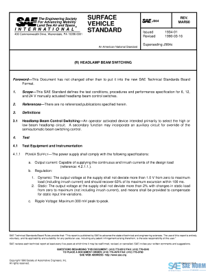 SAE J 564 Series PDF