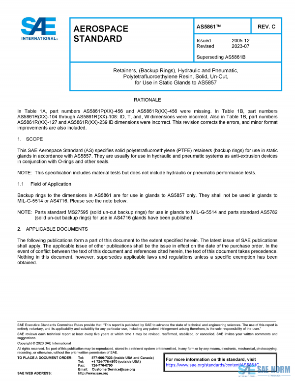 SAE AS 5861 Series PDF