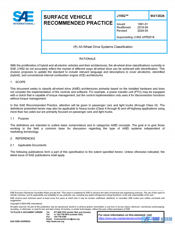 SAE J 1952 Series PDF