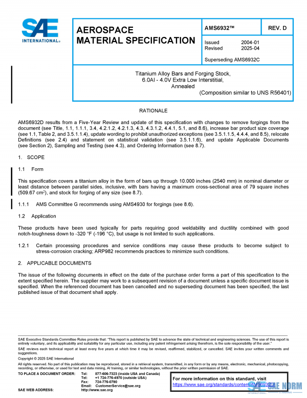 SAE AMS 6932 Series PDF