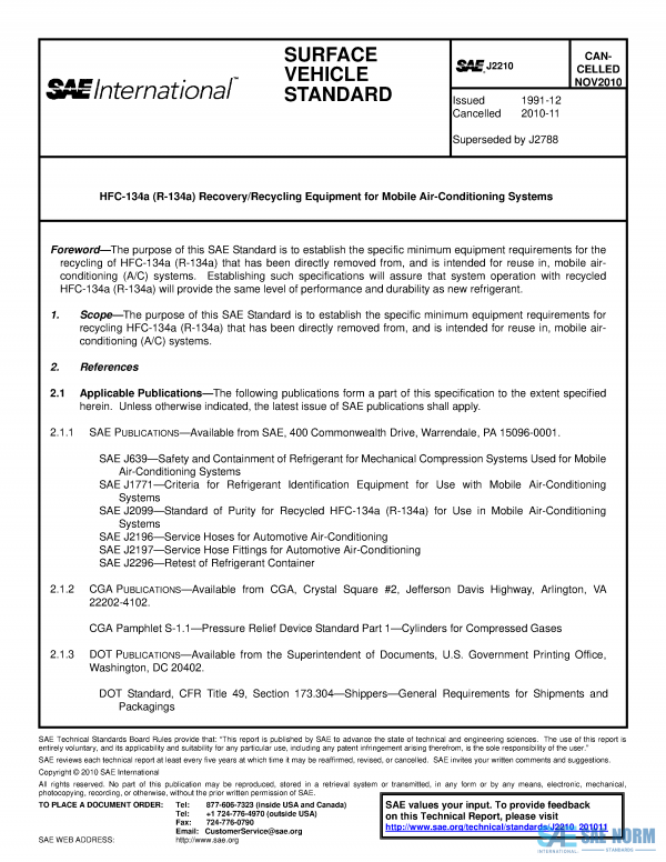 SAE J 2210 Series PDF