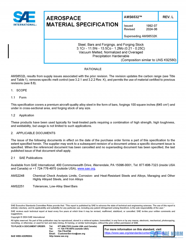 SAE AMS 6532 Series PDF
