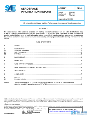 SAE AIR 5558 Series PDF