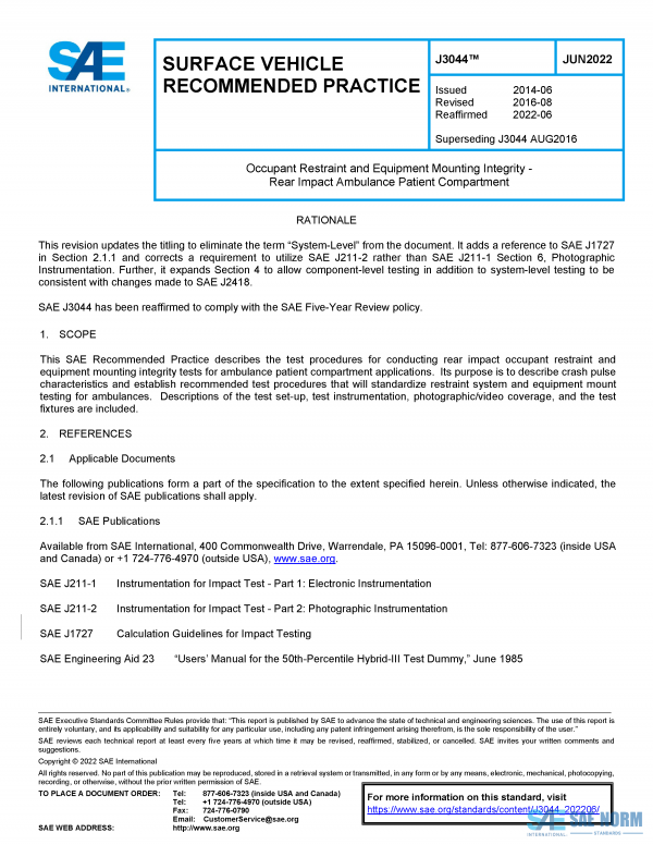SAE J 3044 Series PDF