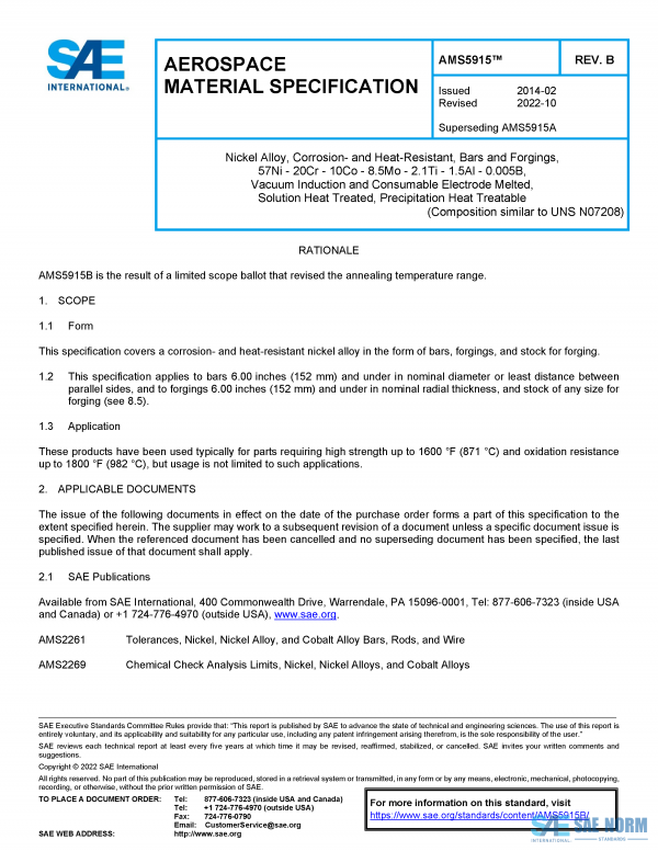 SAE AMS 5915 Series PDF