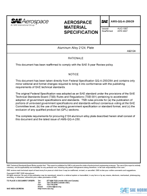 SAE AMSQQA 250/29 Series PDF