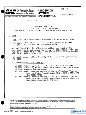SAE AMS 4346 Series PDF