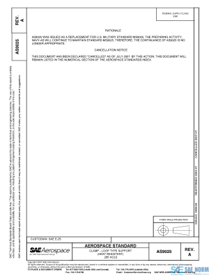 SAE AS 9025 Series PDF