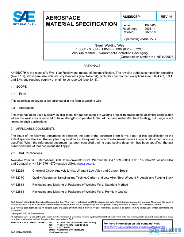 SAE AMS 5027 Series PDF