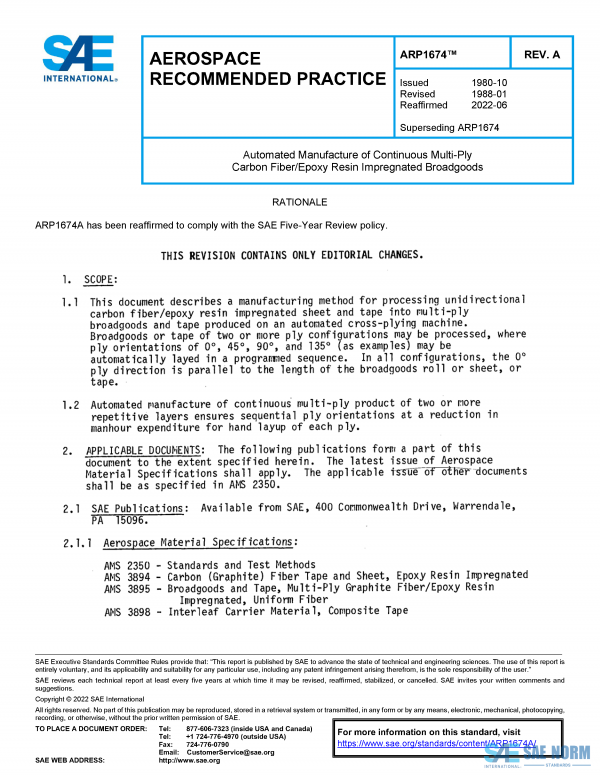 SAE ARP 1674 Series PDF