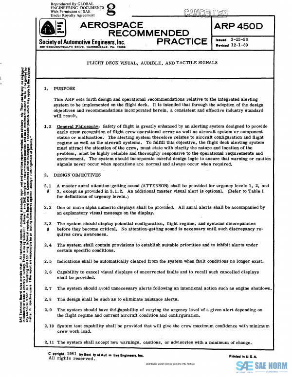 SAE ARP 450 Series PDF
