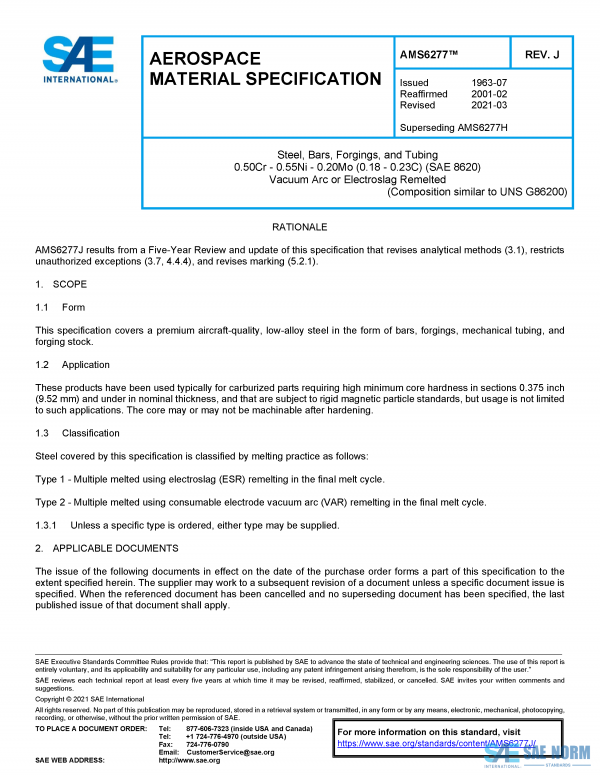 SAE AMS 6277 Series PDF
