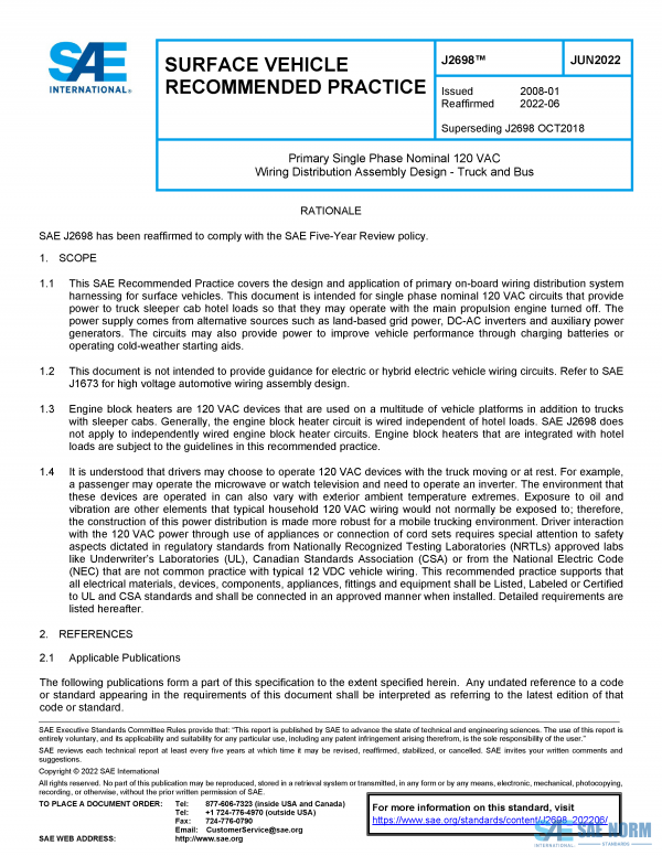 SAE J 2698 Series PDF