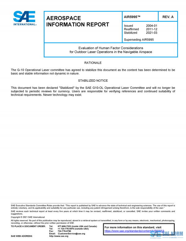 SAE AIR 5995 Series PDF