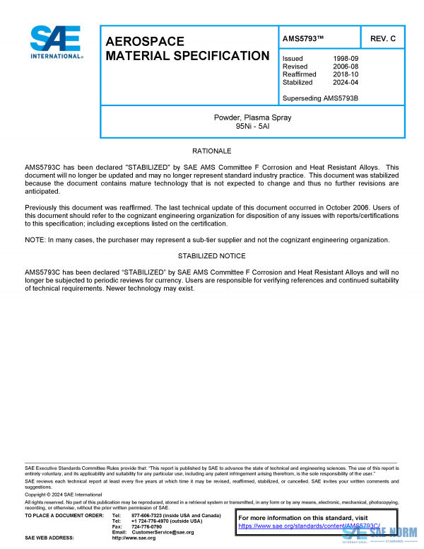 SAE AMS 5793 Series PDF