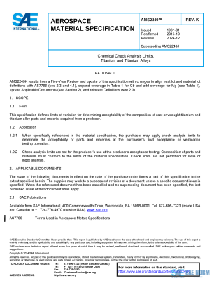 SAE AMS 2249 Series PDF