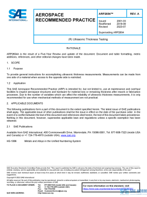 SAE ARP 2654 Series PDF