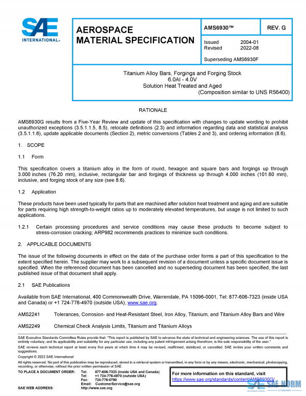 SAE AMS 6930 Series PDF