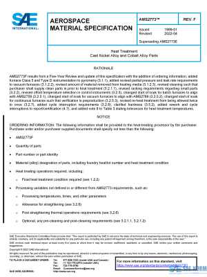 SAE AMS 2773 Series PDF
