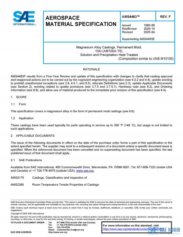 SAE AMS 4483 Series PDF