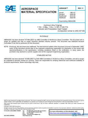 SAE AMS 4320 Series PDF