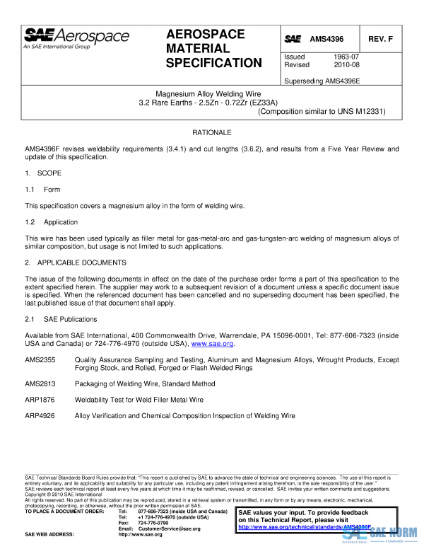 SAE AMS 4396 Series PDF