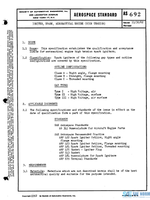 SAE AS 692 Series PDF