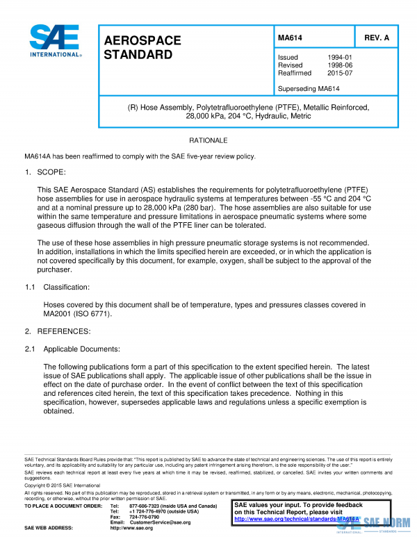 SAE MA 614 Series PDF