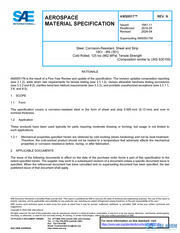 SAE AMS 5517 Series PDF