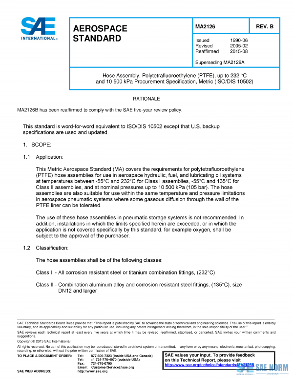 SAE MA 2126 Series PDF