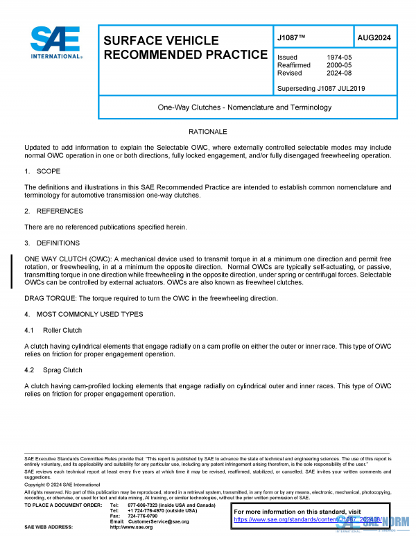 SAE J 1087 Series PDF