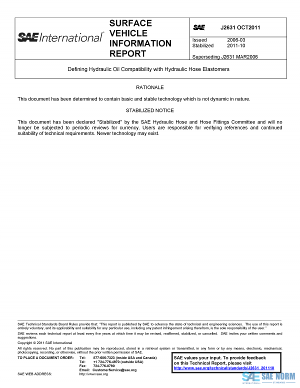 SAE J 2631 Series PDF