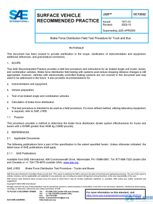 SAE J 225 Series PDF