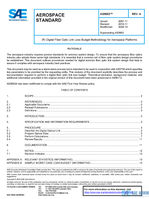 SAE AS 5603 Series PDF