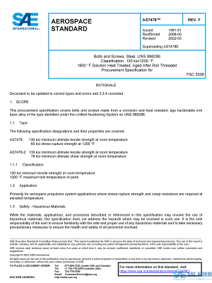 SAE AS 7478 Series PDF