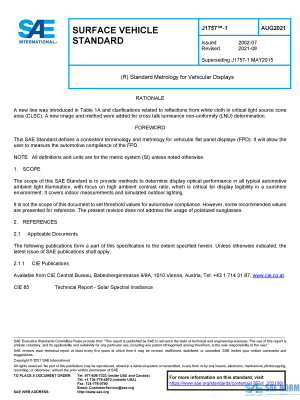 SAE J 1757/1 Series PDF