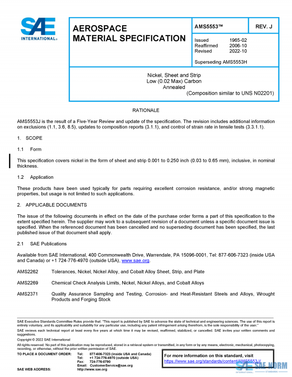 SAE AMS 5553 Series PDF