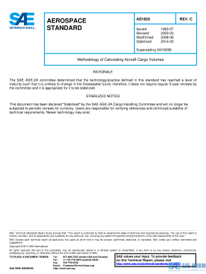 SAE AS 1825 Series PDF