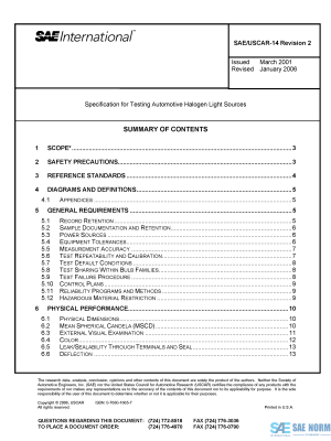 SAE USCAR 14 Series PDF