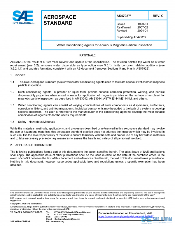 SAE AS 4792 Series PDF