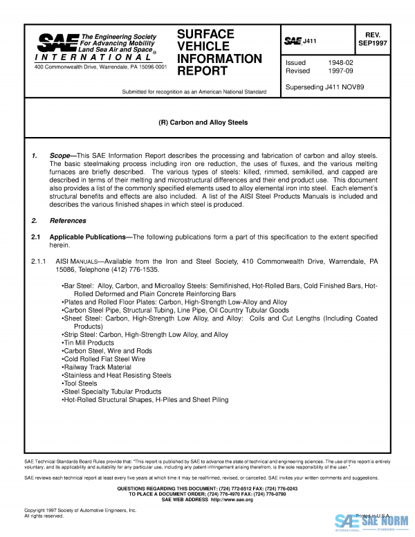 SAE J 411 Series PDF