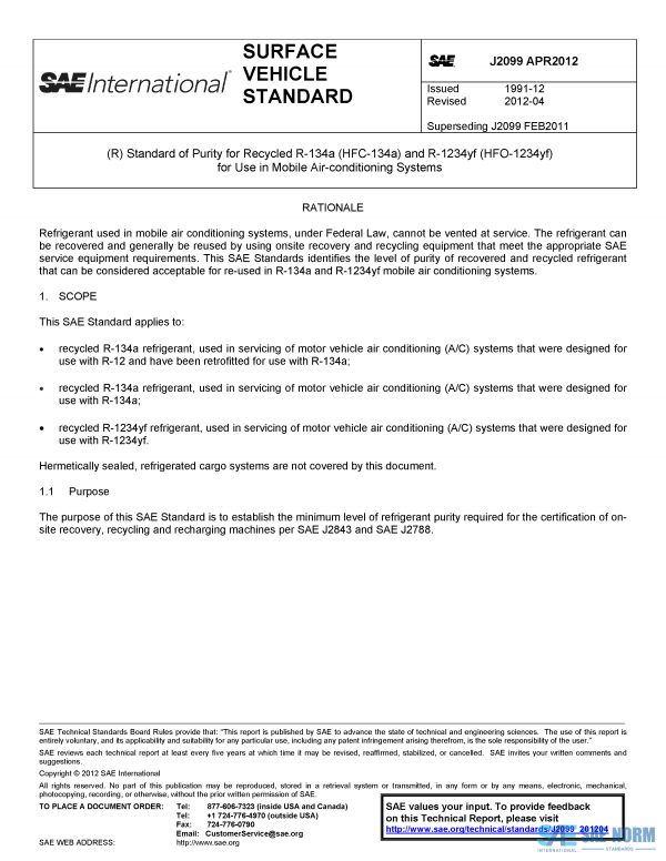 SAE J 2099 Series PDF