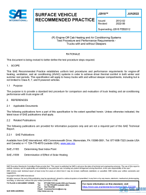SAE J 2918 Series PDF