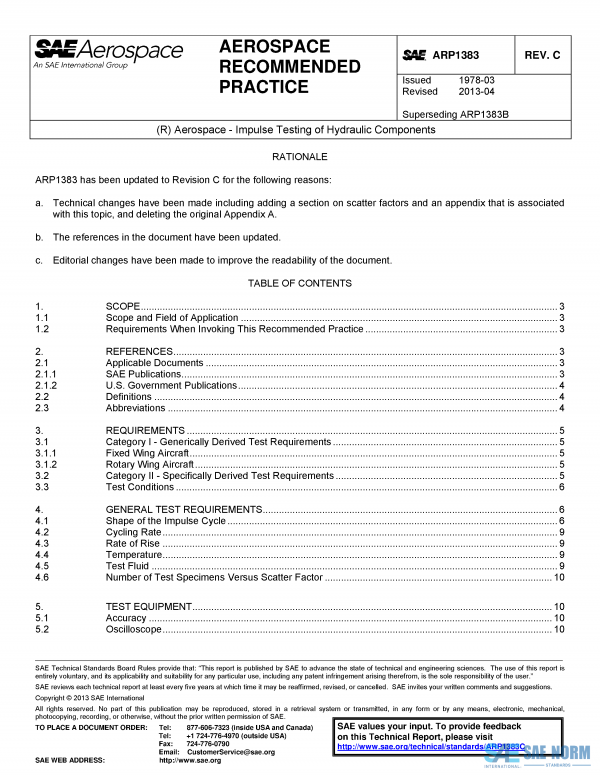 SAE ARP 1383 Series PDF
