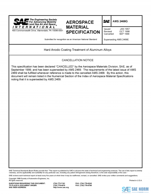 SAE AMS 2468 Series PDF